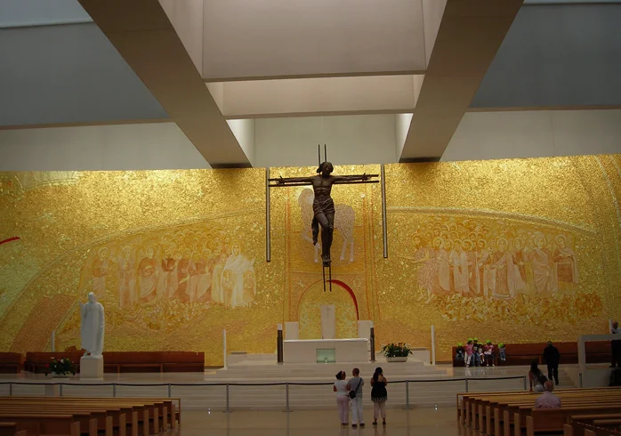 Interior of the Church of the Holy Trinity in Fatima