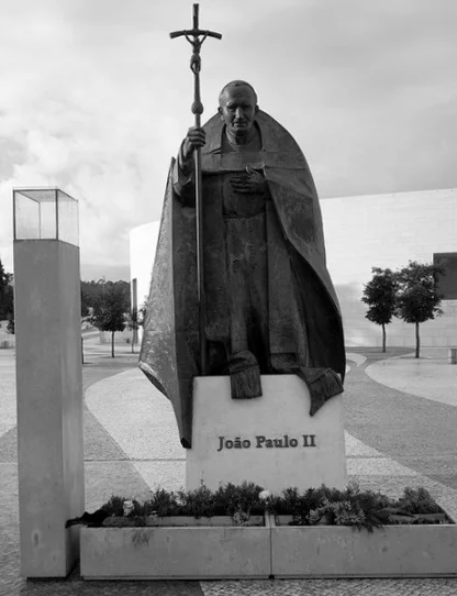 Statue of John Paul II in Fatima