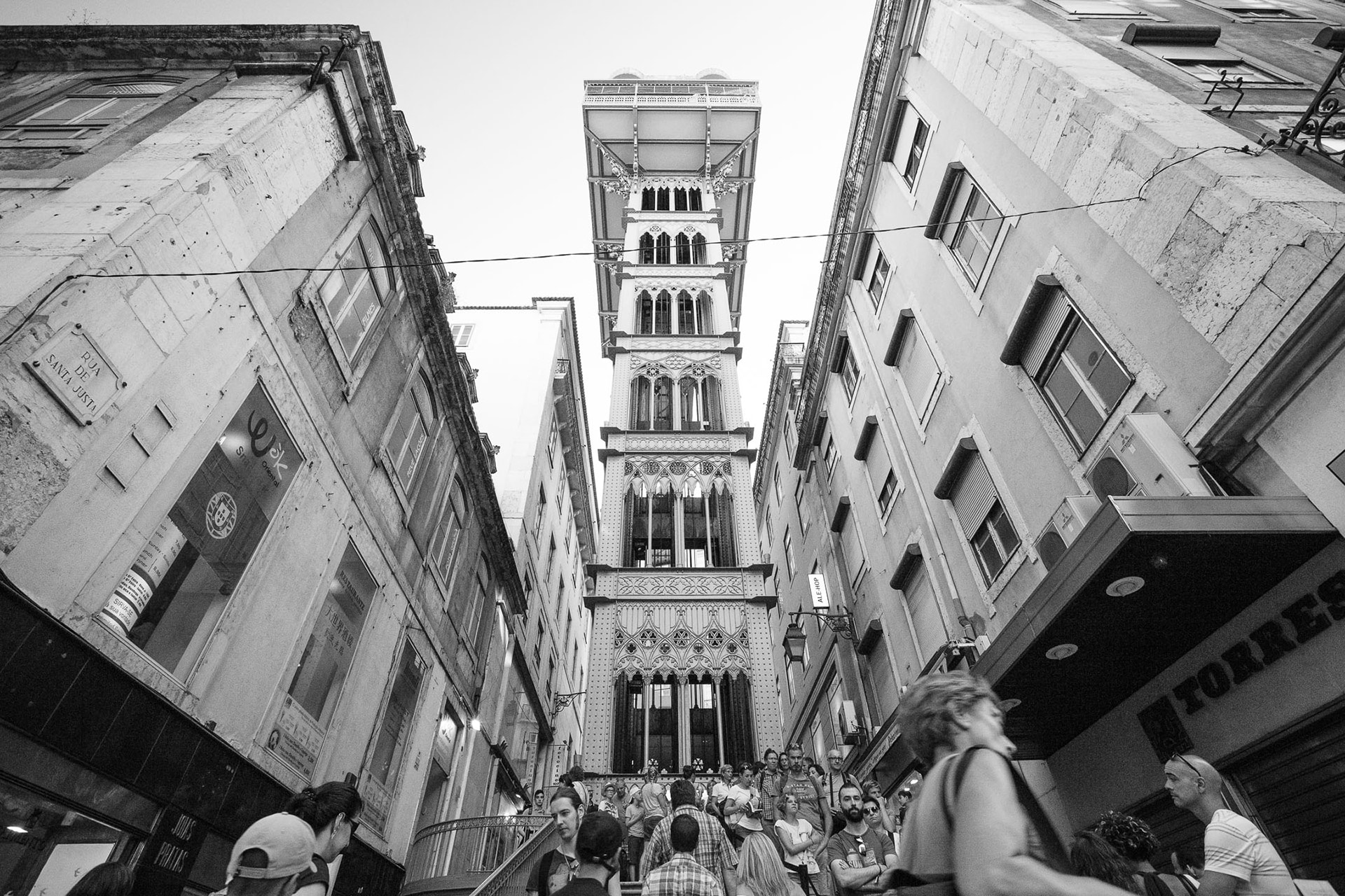The Santa Justa Elevator in Lisbon