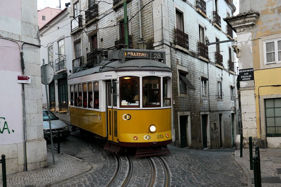 En el tranvía 28 Lisboa