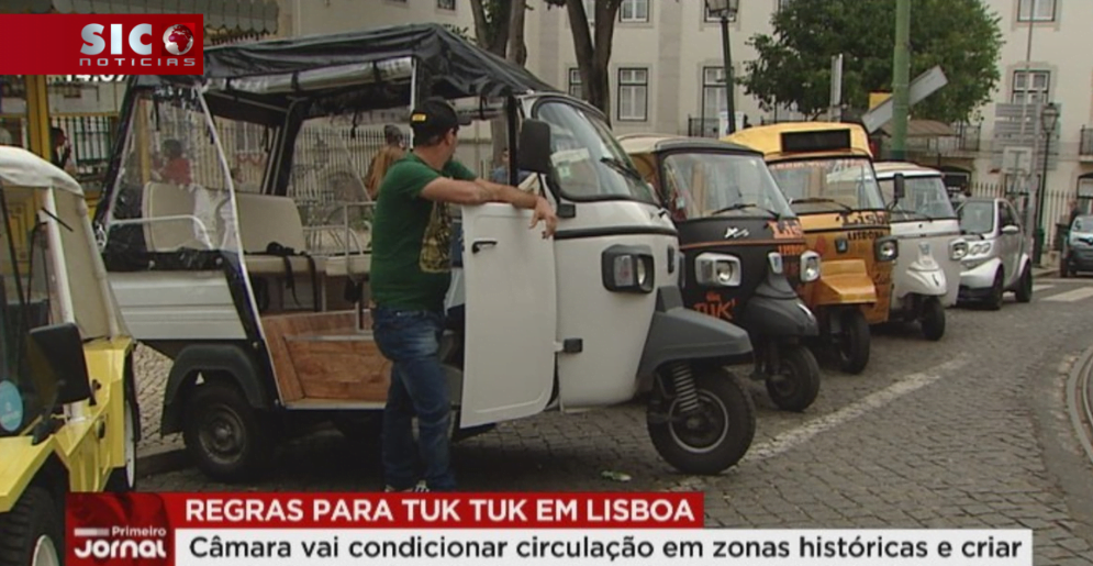 Manifestation tuk tuk lisbonne