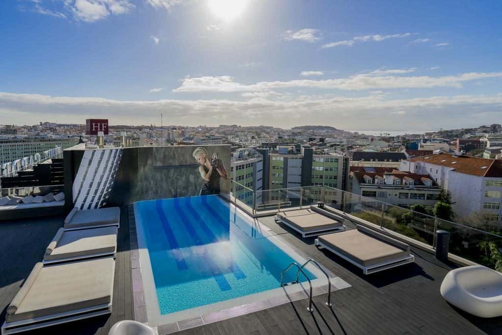 hotel Fenix Musique Lisbonne piscine