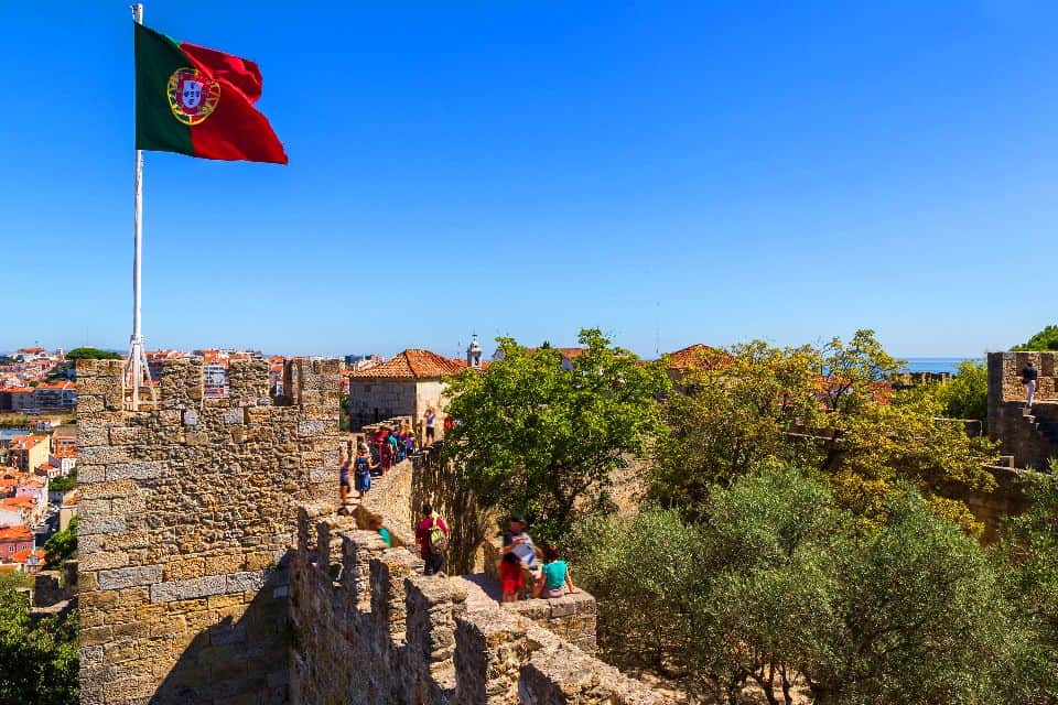 Mur château saint georges lisbonne