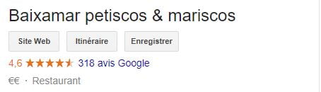 avis restaurant baixamar lisbonne